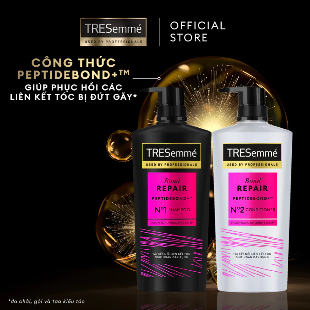 Bộ gội xả TRESemmé ngăn gãy rụng tóc 640g + 620g