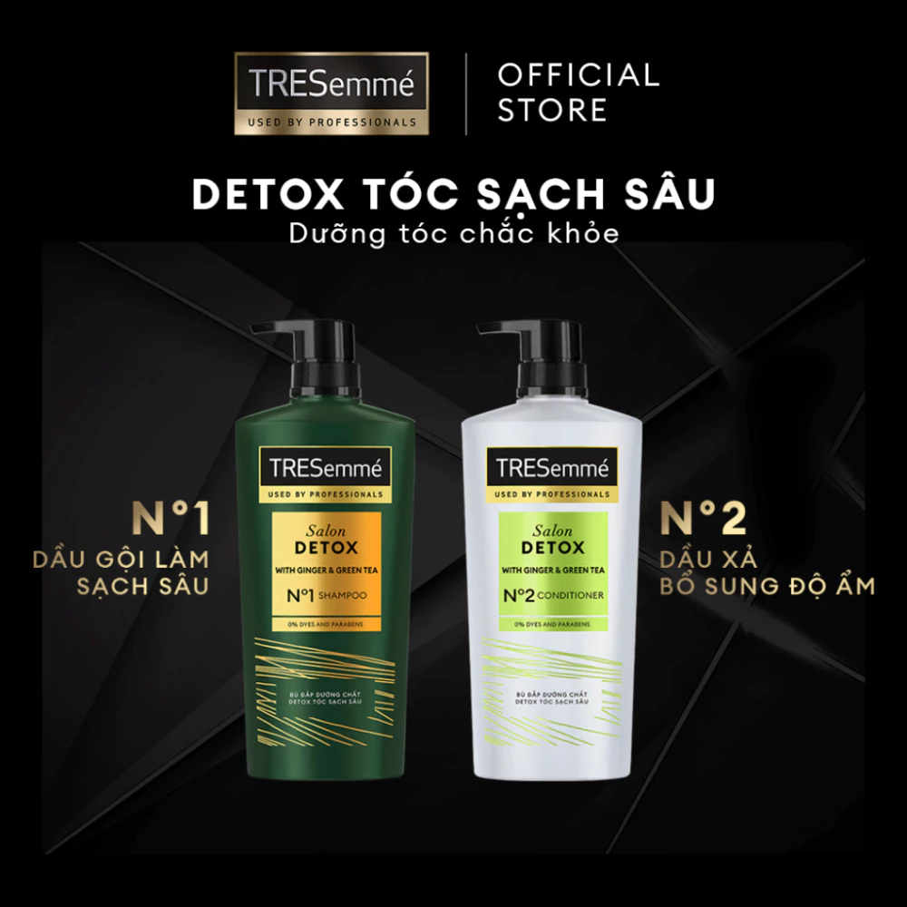 Bộ gội xả TRESemmé tóc chắc khỏe 640g + 620g