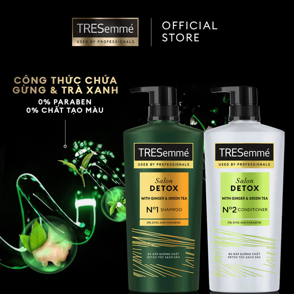 Bộ gội xả TRESemmé tóc chắc khỏe 640g + 620g