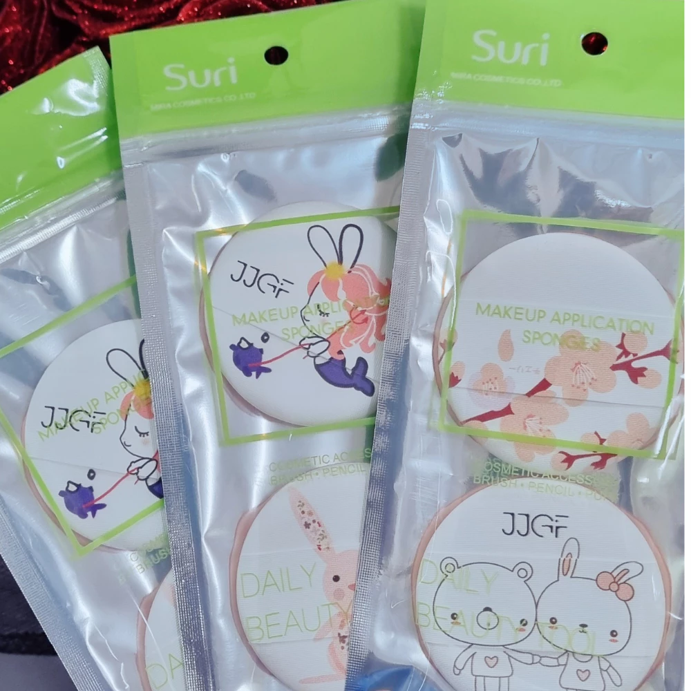 Bông phấn ướt Suri E376 (bịch 2 miếng)