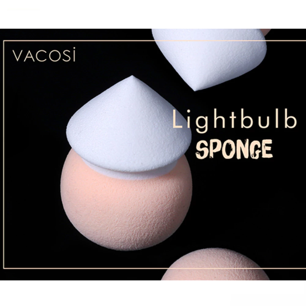 Bông phấn ướt Vacosi hình nón lá BP31 (1 cái)