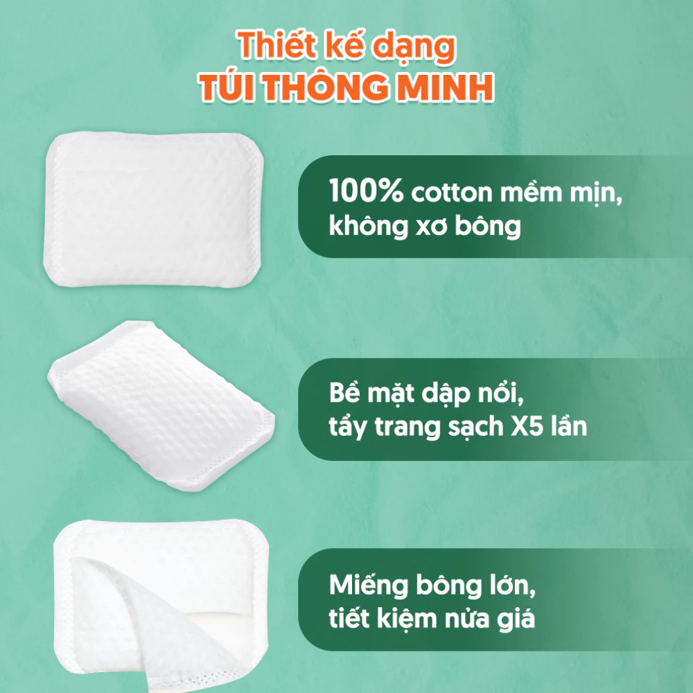 Bông tẩy trang Hotosu hộp 80 miếng