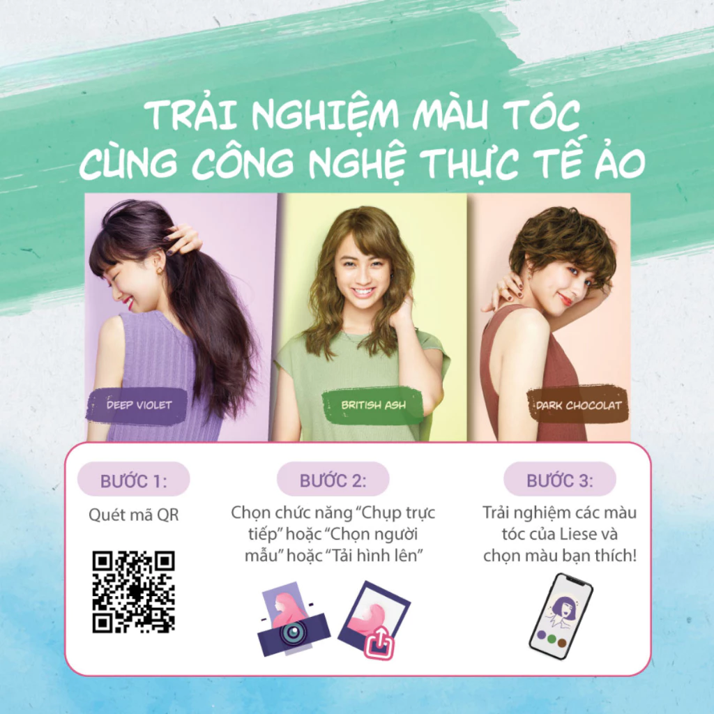 Bọt kem nhuộm tóc Liese màu nâu kẹo ngọt 180ml