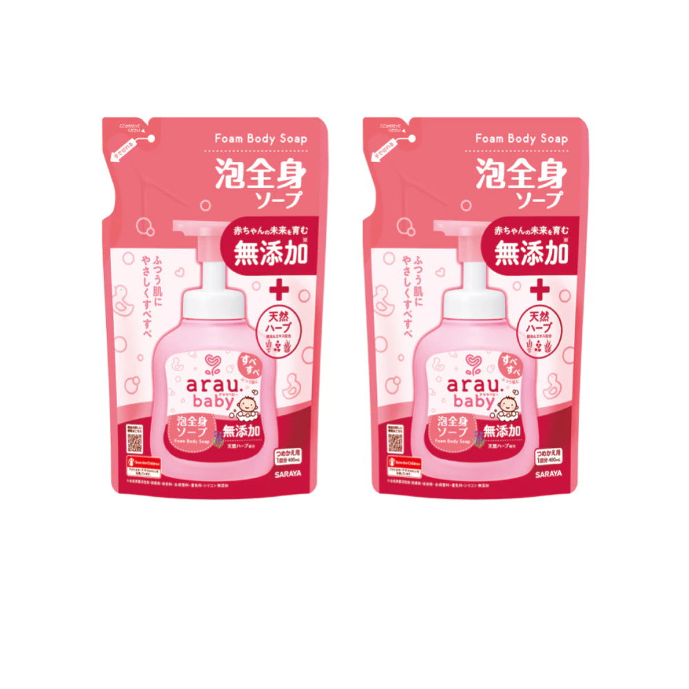 Bọt tắm gội thảo mộc Arau Baby bổ sung dưỡng ẩm - chai 450ml/túi 400ml/hộp 800ml
