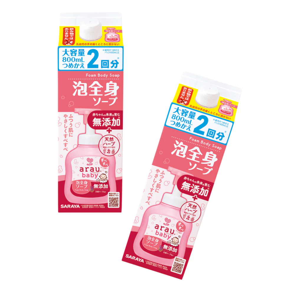 Bọt tắm gội thảo mộc Arau Baby - hộp 800ml