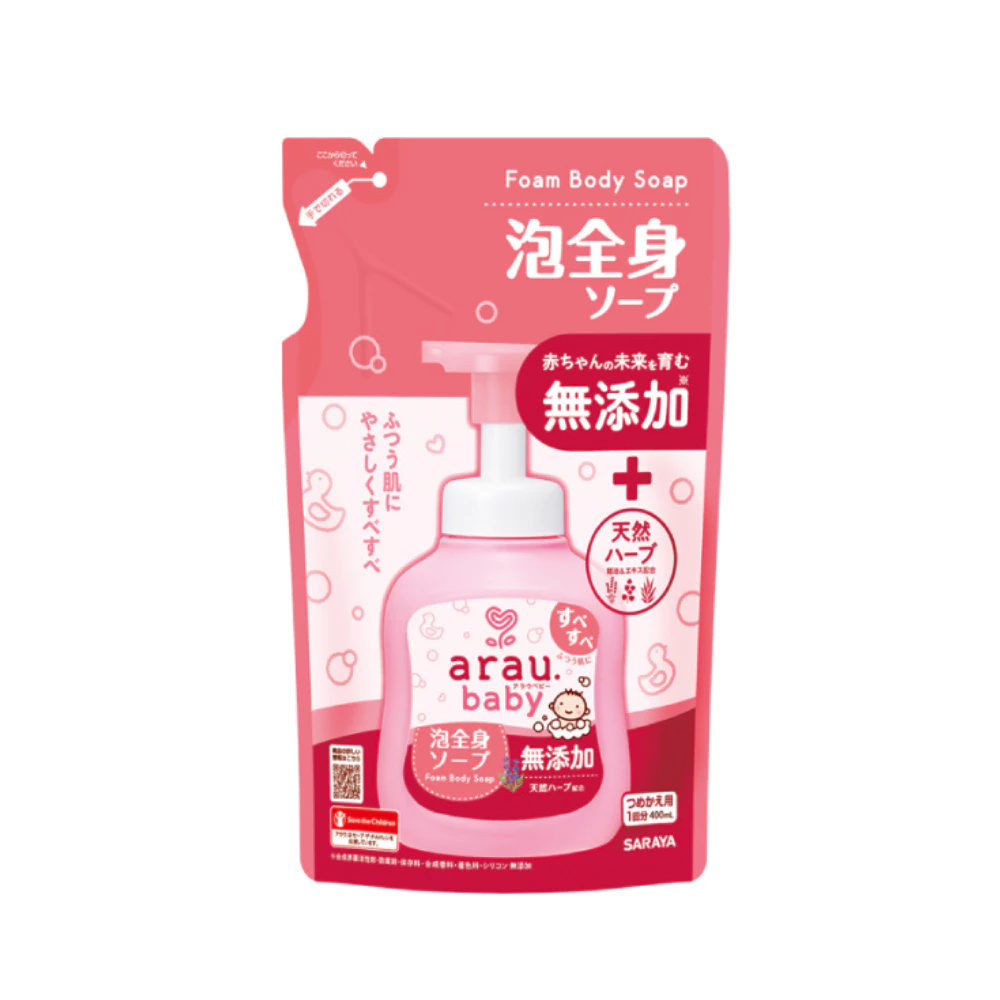 Bọt tắm gội thảo mộc Arau Baby - túi 400ml