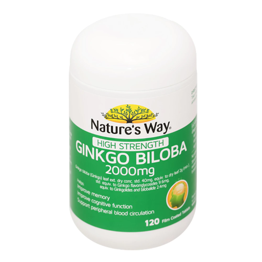 Hoạt huyết dưỡng não Nature's way 2000mg 120 viên