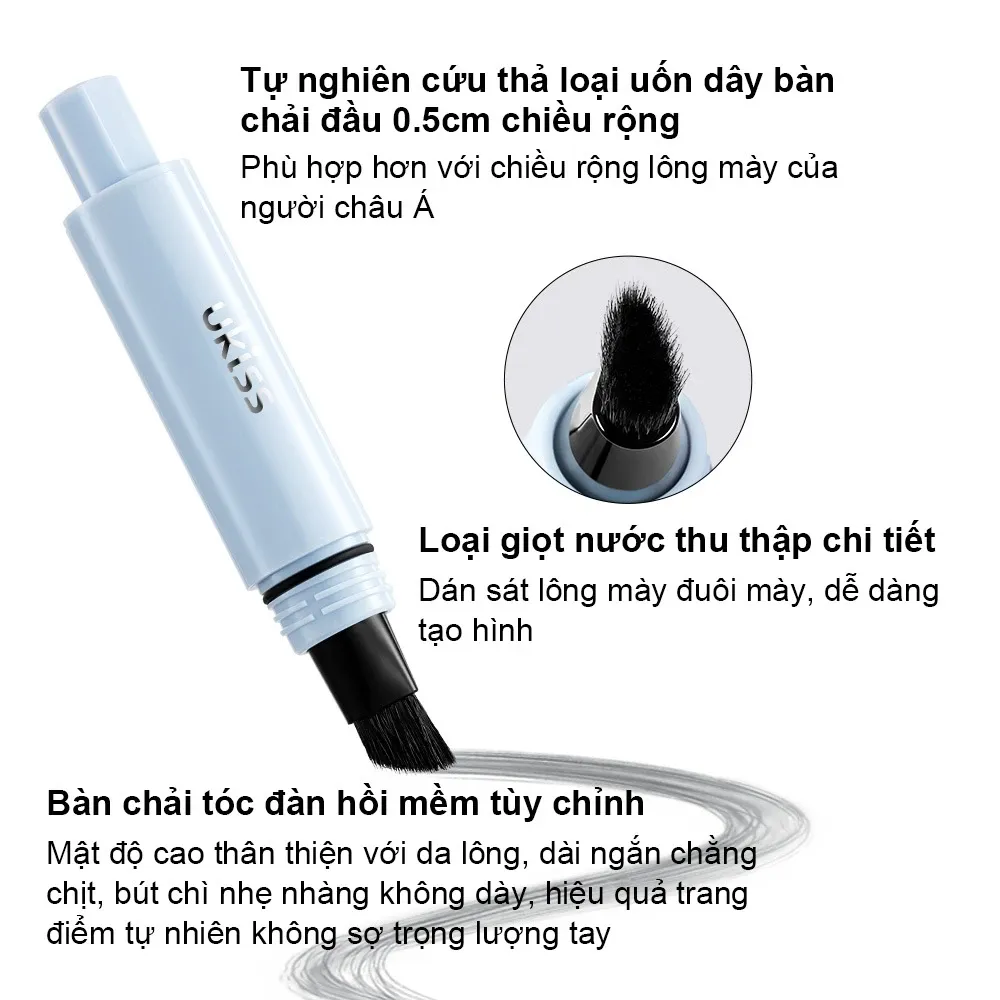 Bút kẻ lông mày Ukiss 0.5cm (nhiều màu)