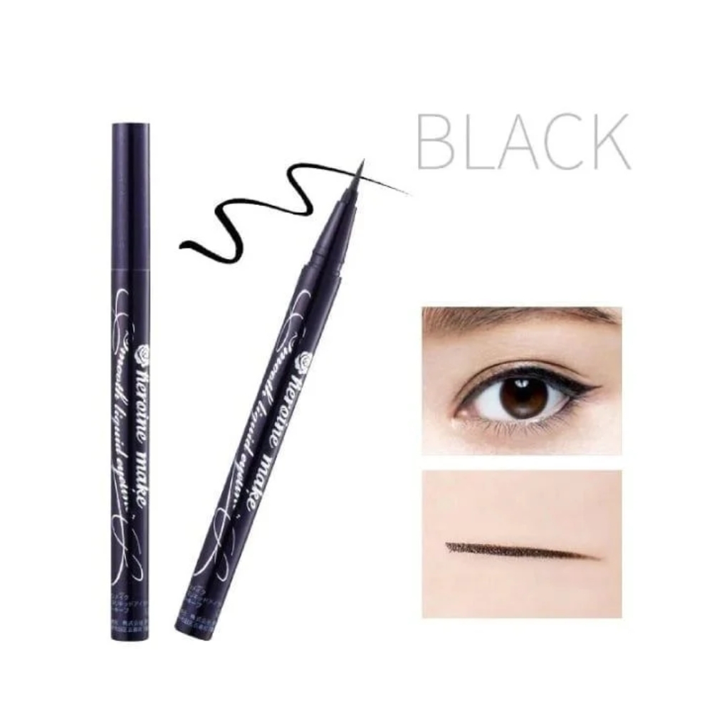 Bút kẻ mắt nước Kissme siêu mượt không trôi màu đen 0.4ml