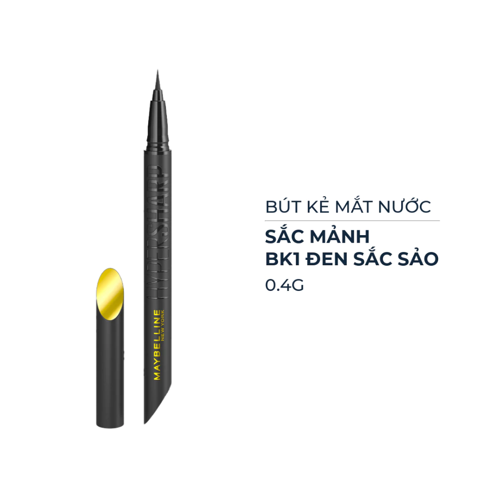 Bút kẻ mắt nước Maybelline sắc mảnh - BK 1 đen sắc sảo/BR 1 nâu tự nhiên 0.4g