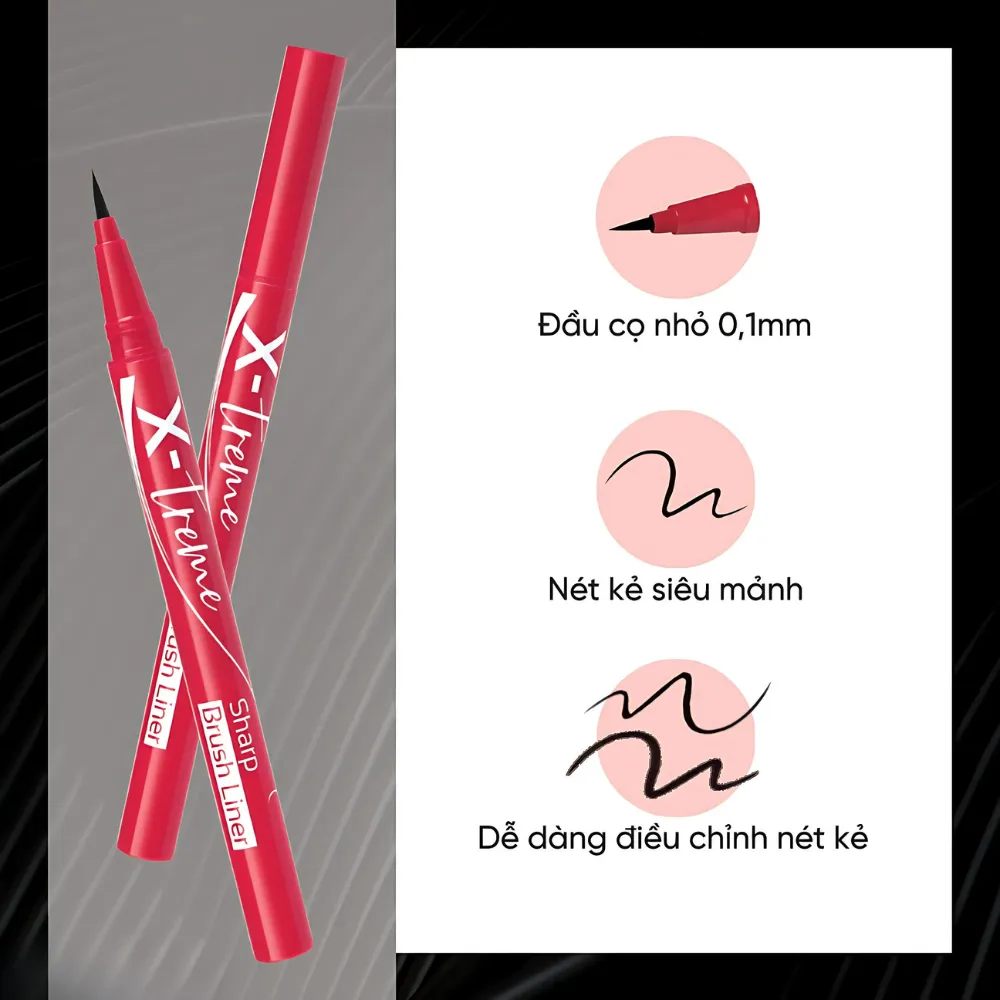 Bút kẻ mắt siêu mảnh Silkygirl X-Treme 0.5ml