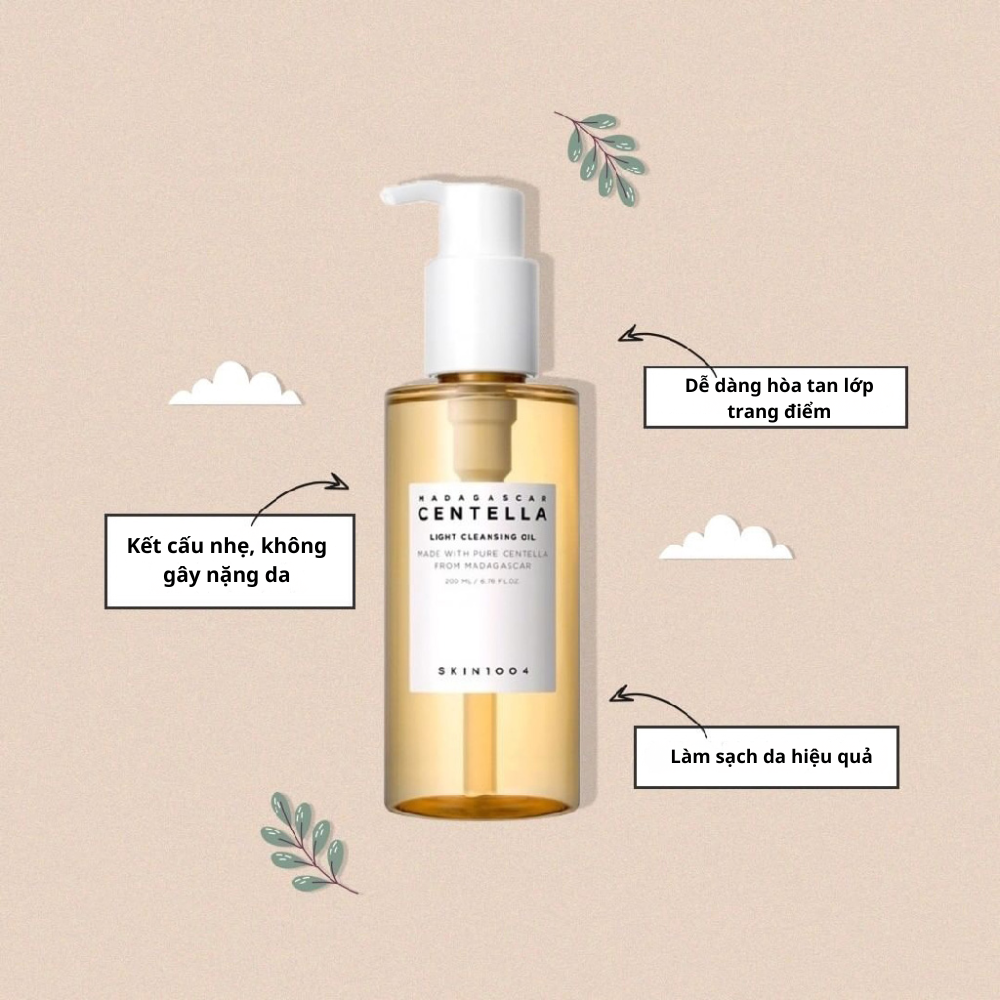 Tẩy trang Skin1004 dạng dầu làm sạch sâu chai 200ml