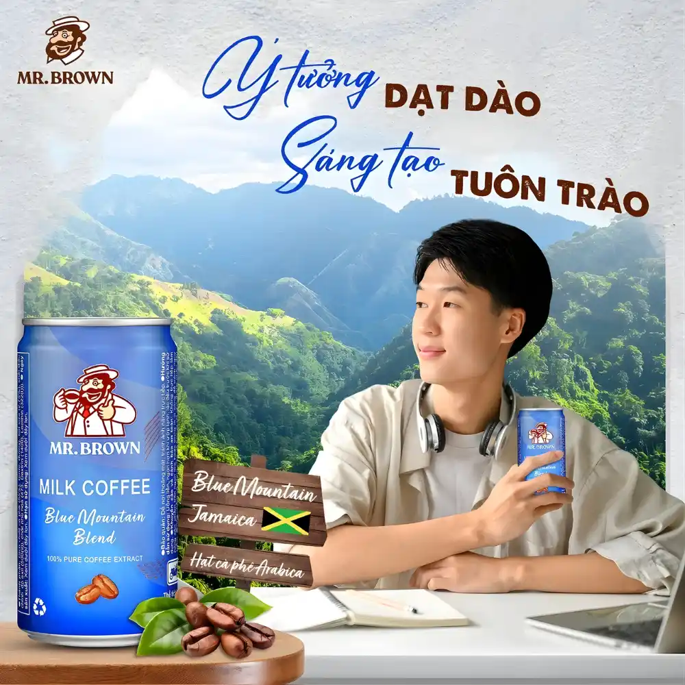 Cà phê Mr.Brown Blue Moutain lon 240ml