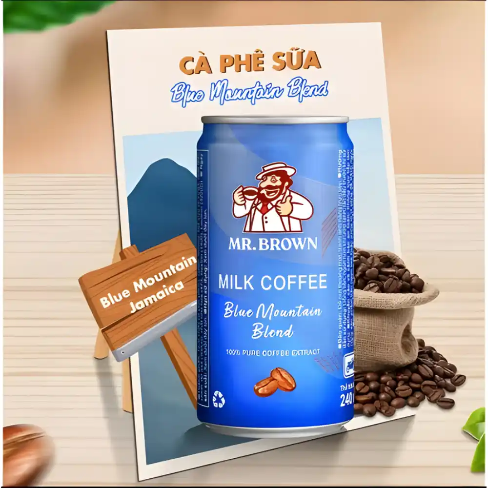 Cà phê Mr.Brown Blue Moutain lon 240ml