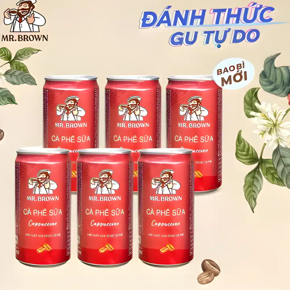Cà phê Mr.Brown Cappuccino lon 240ml