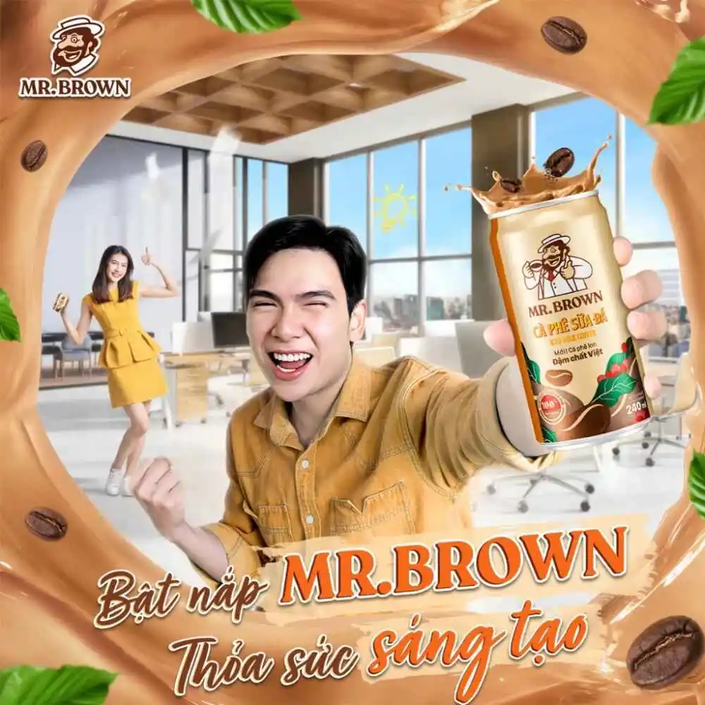 Cà phê sữa đá Mr.Brown lon 240ml