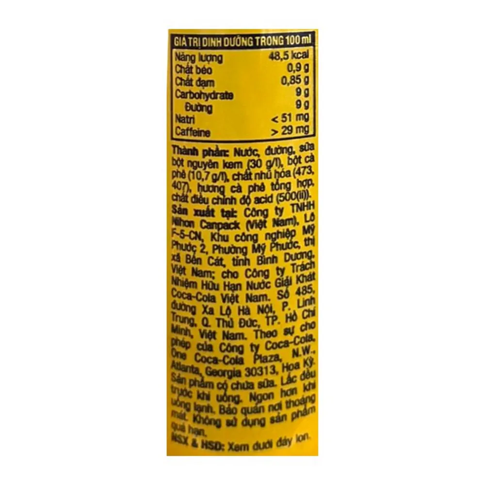 Cà phê sữa Georgia Max 180ml