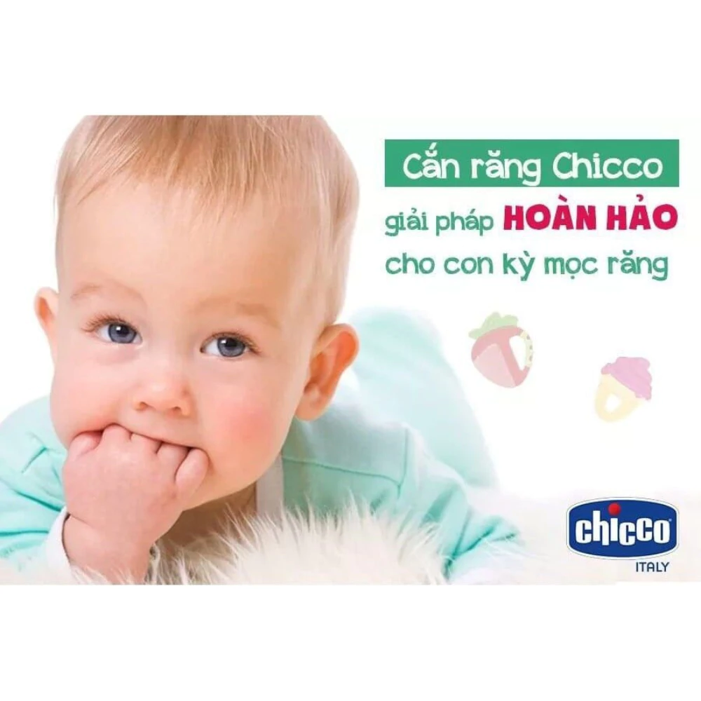 Cắn răng hình trái dâu/trái táo/kẹo xoài/kem ốc quế/cao cổ/sơ ri Chicco