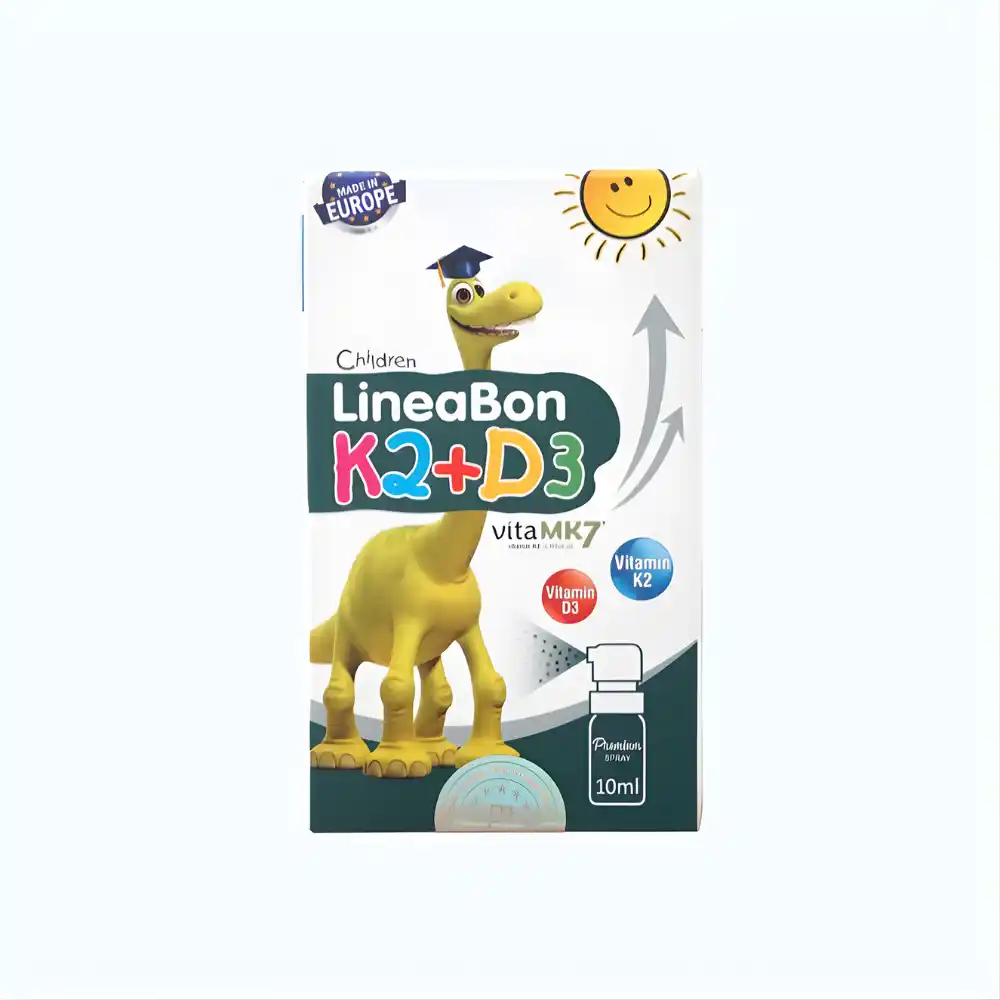 Chai xịt Lineabon D3 + K2 Spray hỗ trợ hệ xương và răng chắc khỏe cho bé chai 10ml