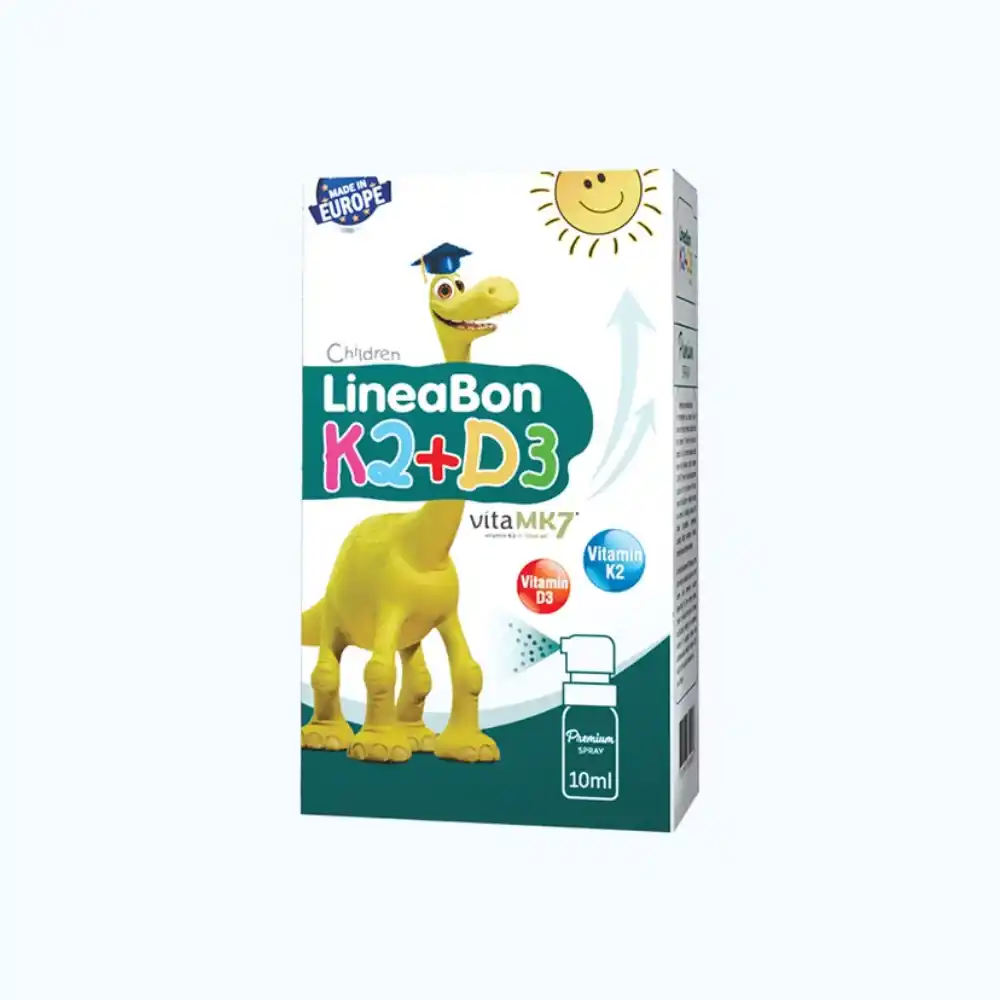 Chai xịt Lineabon D3 + K2 Spray hỗ trợ hệ xương và răng chắc khỏe cho bé chai 10ml