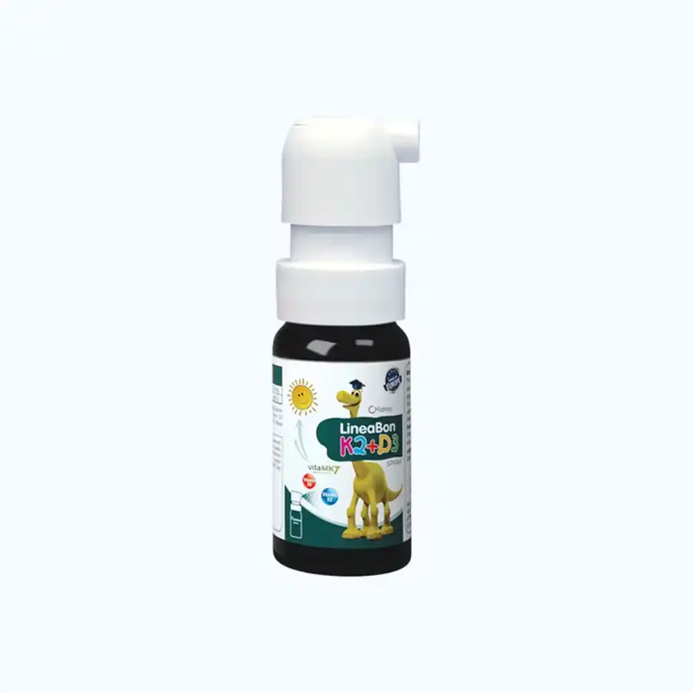 Chai xịt Lineabon D3 + K2 Spray hỗ trợ hệ xương và răng chắc khỏe cho bé chai 10ml