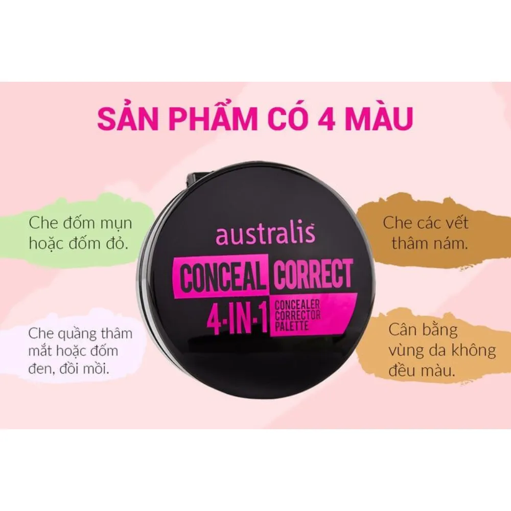 Che khuyết điểm Australis dạng kem 4 trong 1 hộp 7.5g