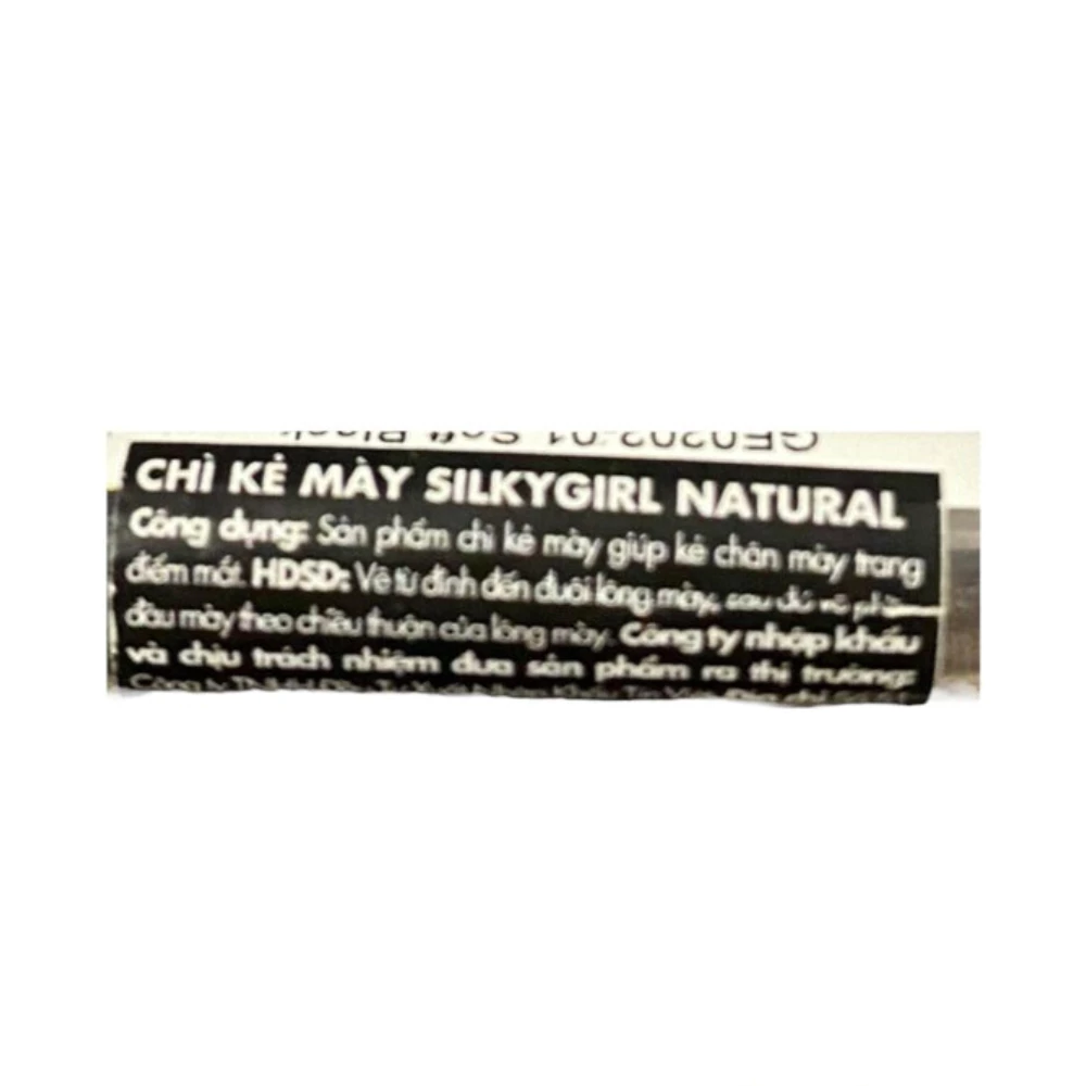 Chì kẻ chân mày Silkygirl - màu đen 01 Soft Black/màu nâu đậm 02 Dark Brown