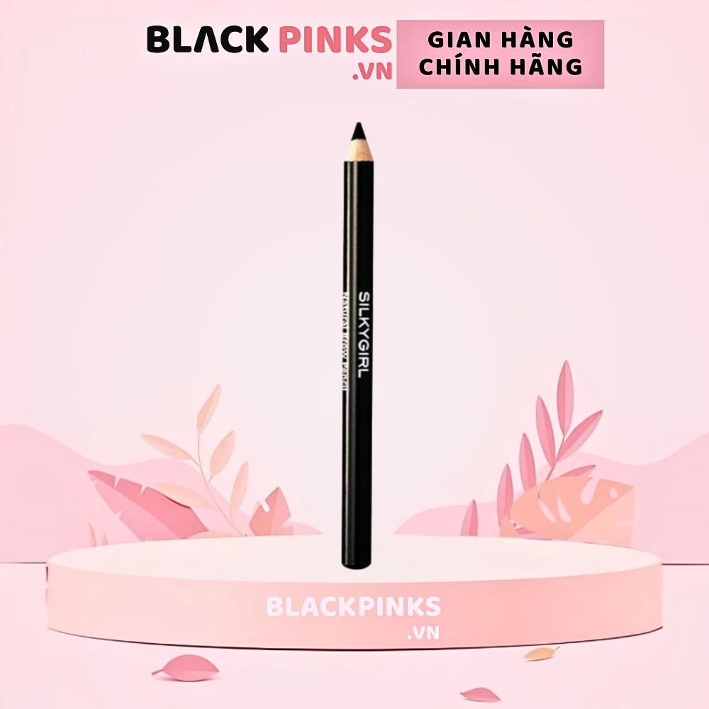 Chì kẻ chân mày Silkygirl - màu đen 01 Soft Black/màu nâu đậm 02 Dark Brown