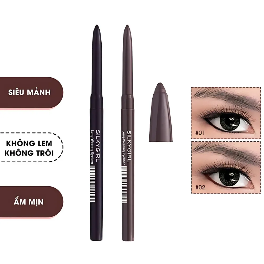 Chì kẻ mắt Silkygirl Long-Wearing 0.28g