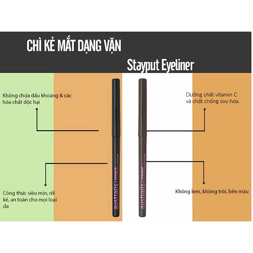 Chì kẻ mắt Australis Stayput
