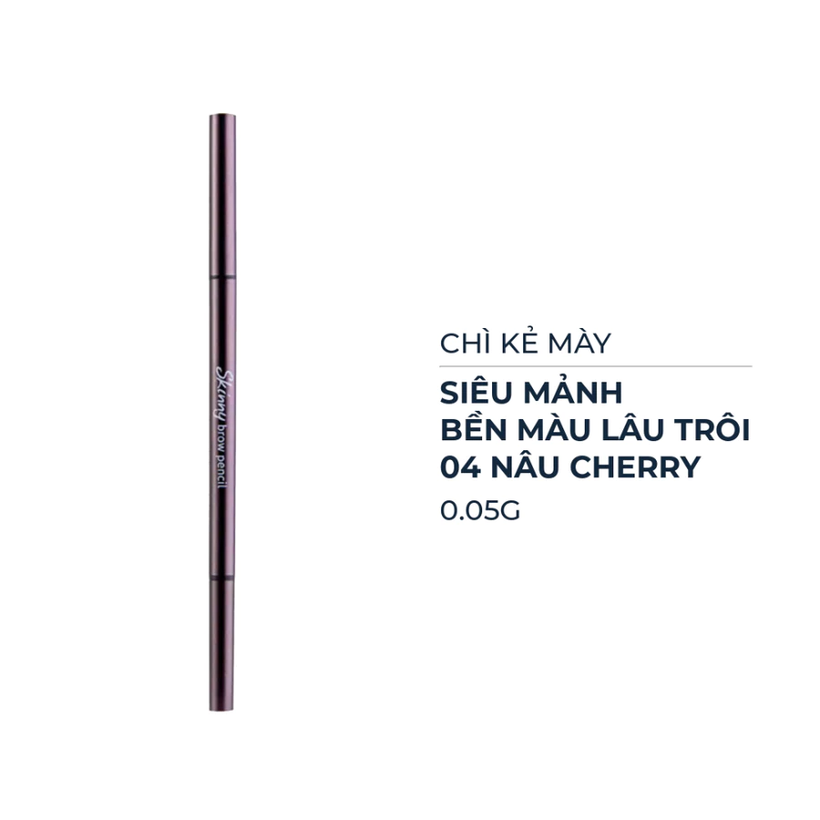 Chì kẻ mày Cathy Doll siêu mảnh - 01 xám nhạt/02 nâu đậm/03 chocolate nhạt/04 nâu cherry/05 gỗ gụ/06 nâu cà phê 0.05g