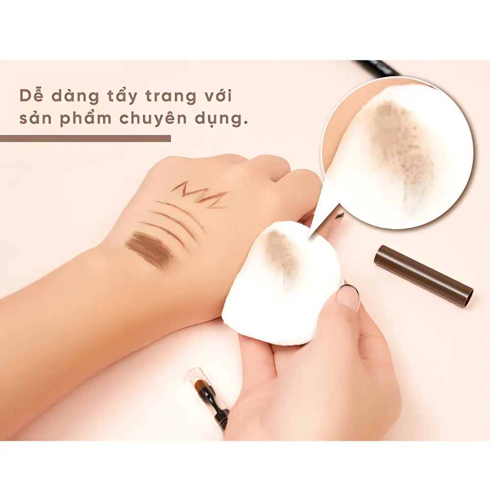 Chì kẻ mày hai đầu Silkygirl 24hr Flat Tip 0.15g