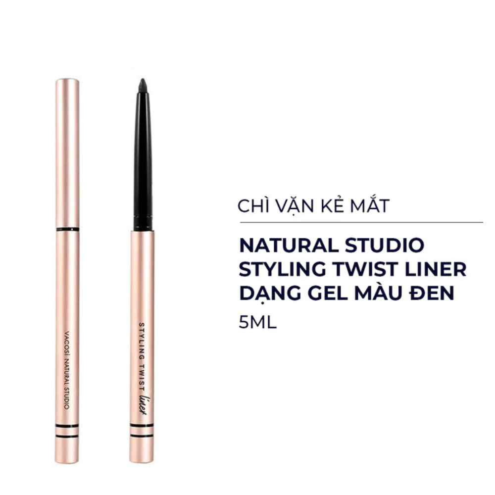 Chì vặn kẻ mắt Vacosi dạng gel màu đen 5ml