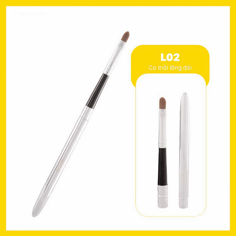 Cọ môi Vacosi có nắp đậy L01/lông dài L02/đầu tròn L10
