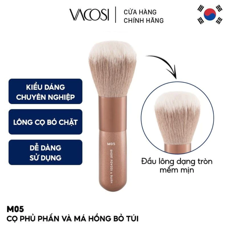 Cọ phủ Vacosi bỏ túi M10/M05/M21