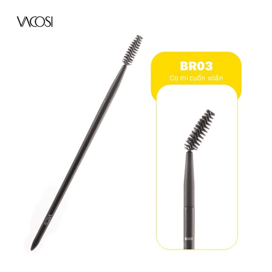 Cọ tán mày Vacosi lông dài BR04/mi cuốn xoắn Vacosi BR03/tán mày Vacosi đầu cứng BR05