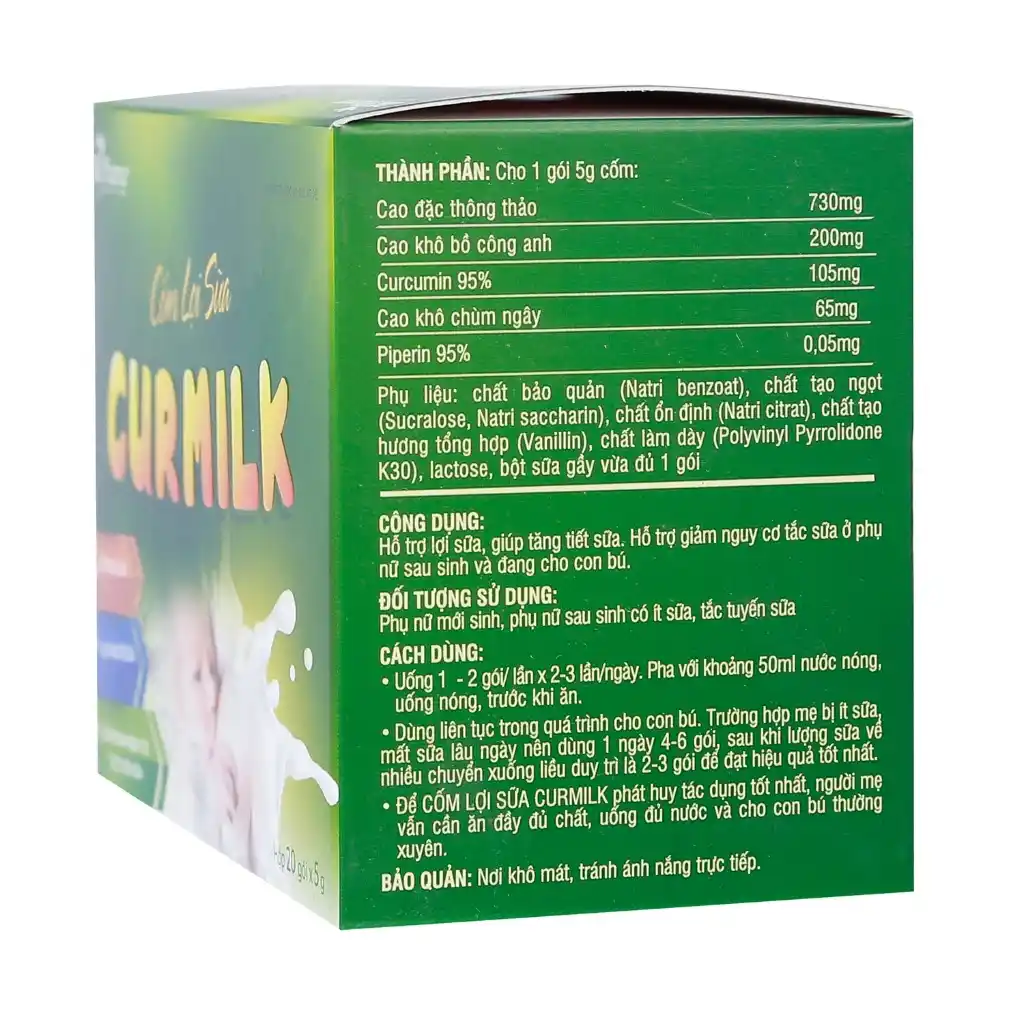 Cốm lợi sữa Curmilk 20 gói