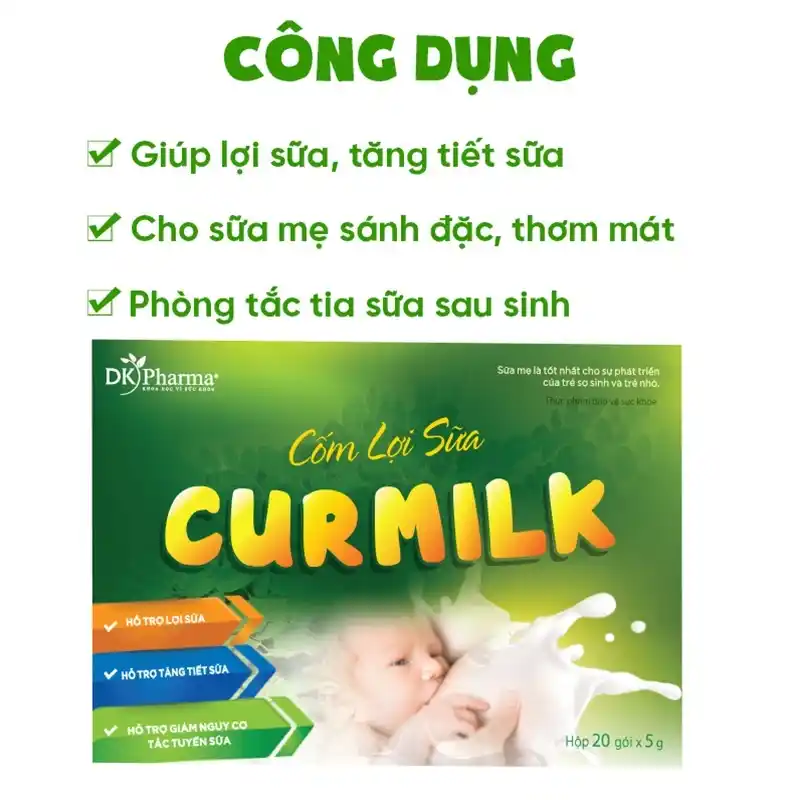 Cốm lợi sữa Curmilk 20 gói