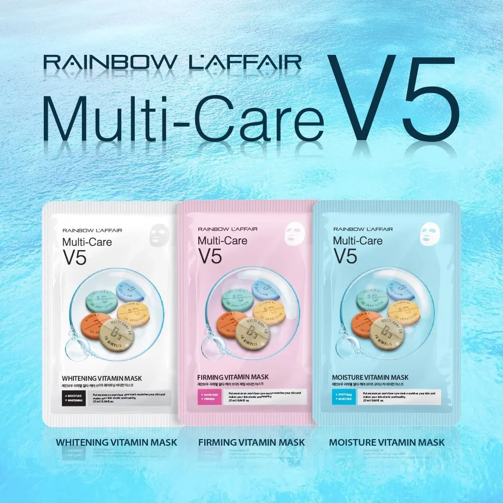 Hộp 10 miếng mặt nạ Rainbow L’affair Multi-care 25ml