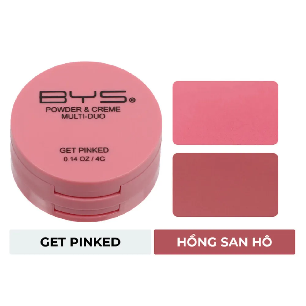 Combo má hồng dạng kem và phấn Bys 4g