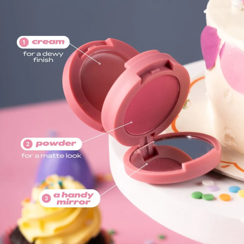 Combo má hồng dạng kem và phấn Bys 4g