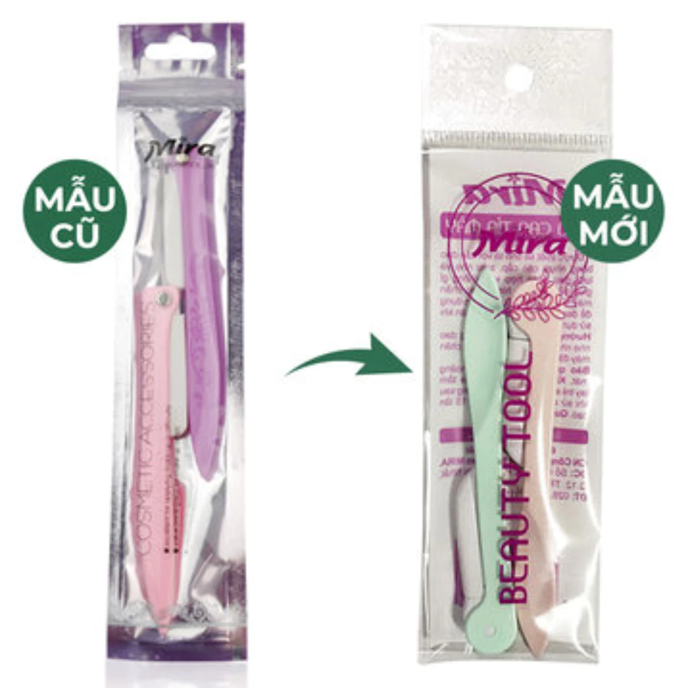 Dao cạo chân mày Mira 2 cây B644