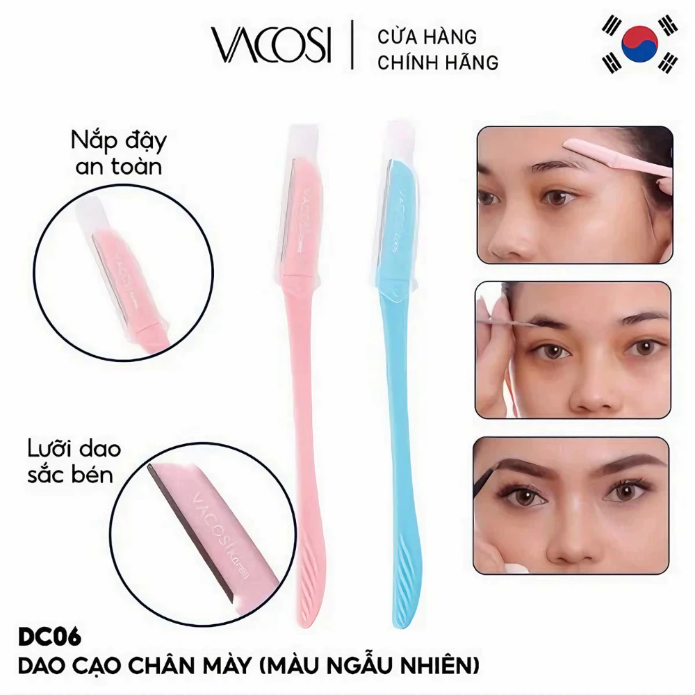 Dao cạo chân mày Vacosi DC06 (2 cây)