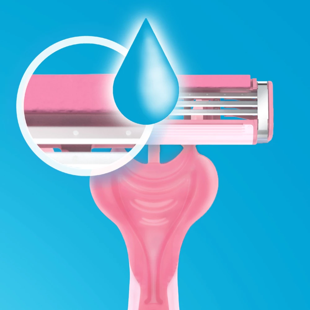 Dao cạo nữ Gillette Simply Venus Basic 3 lưỡi (vỉ 2 cây)
