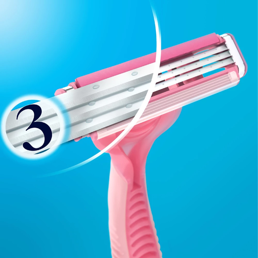 Dao cạo nữ Gillette Simply Venus Basic 3 lưỡi (vỉ 2 cây)