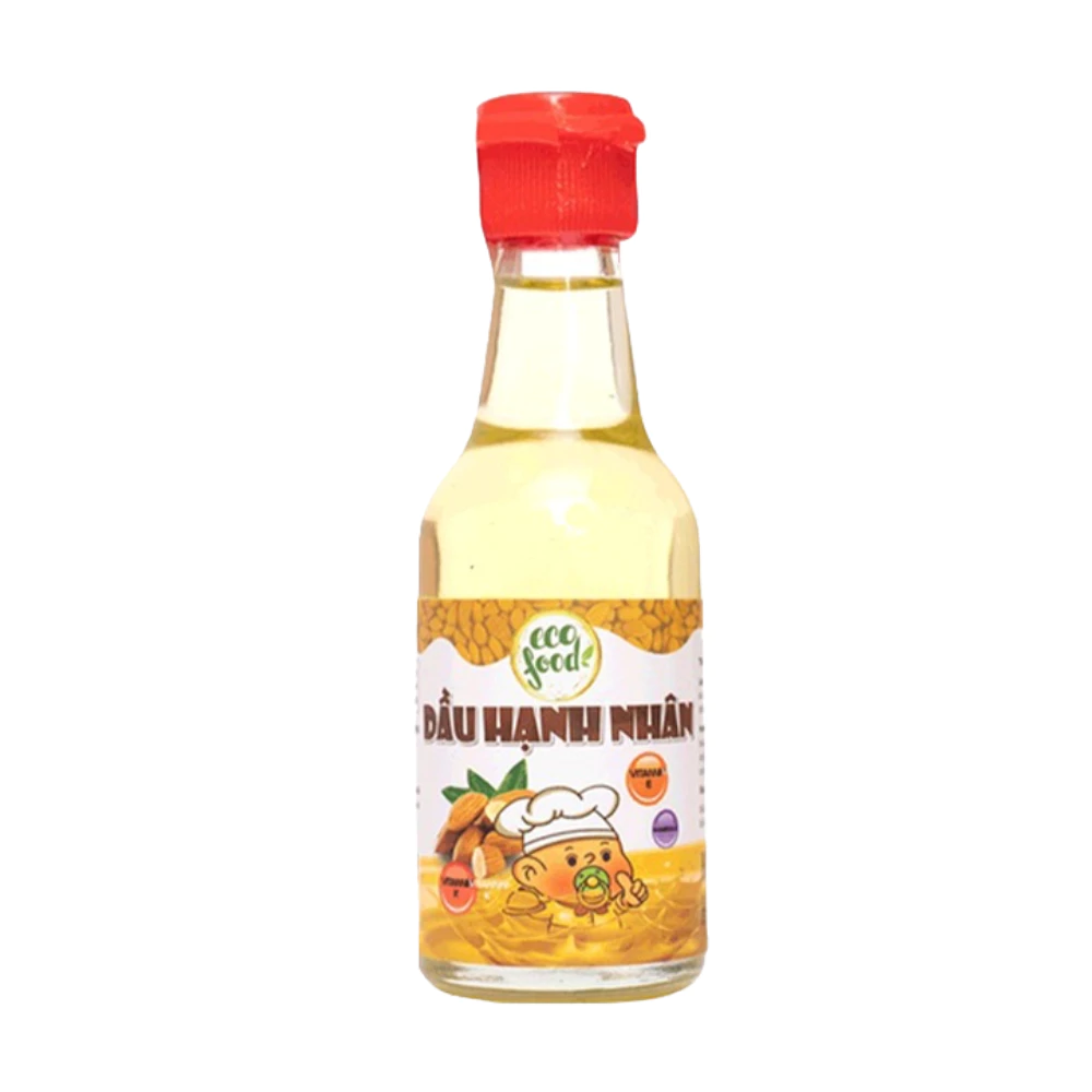Dầu ăn dặm hạnh nhân nguyên chất Ecofood 60ml dành cho trẻ từ 6 tháng tuổi