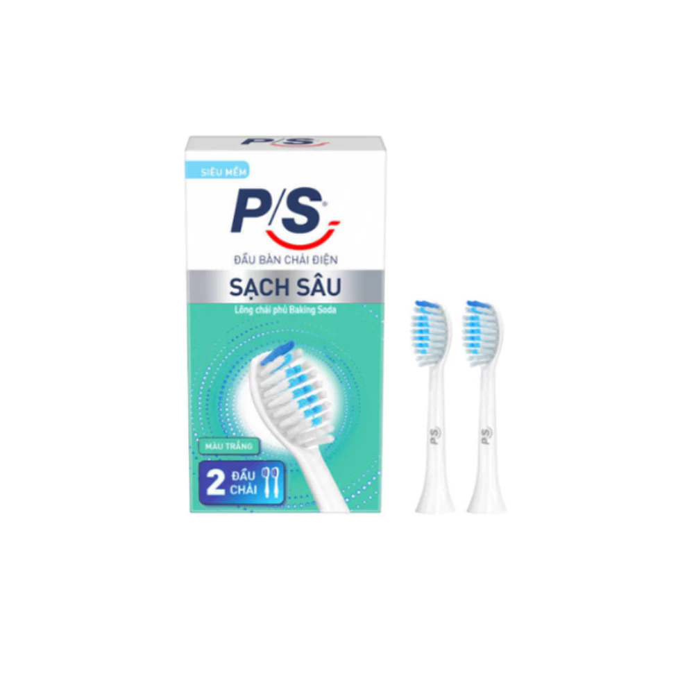 Đầu bàn chải điện P/S S100 Pro sạch sâu, 3 màu, 2 cái