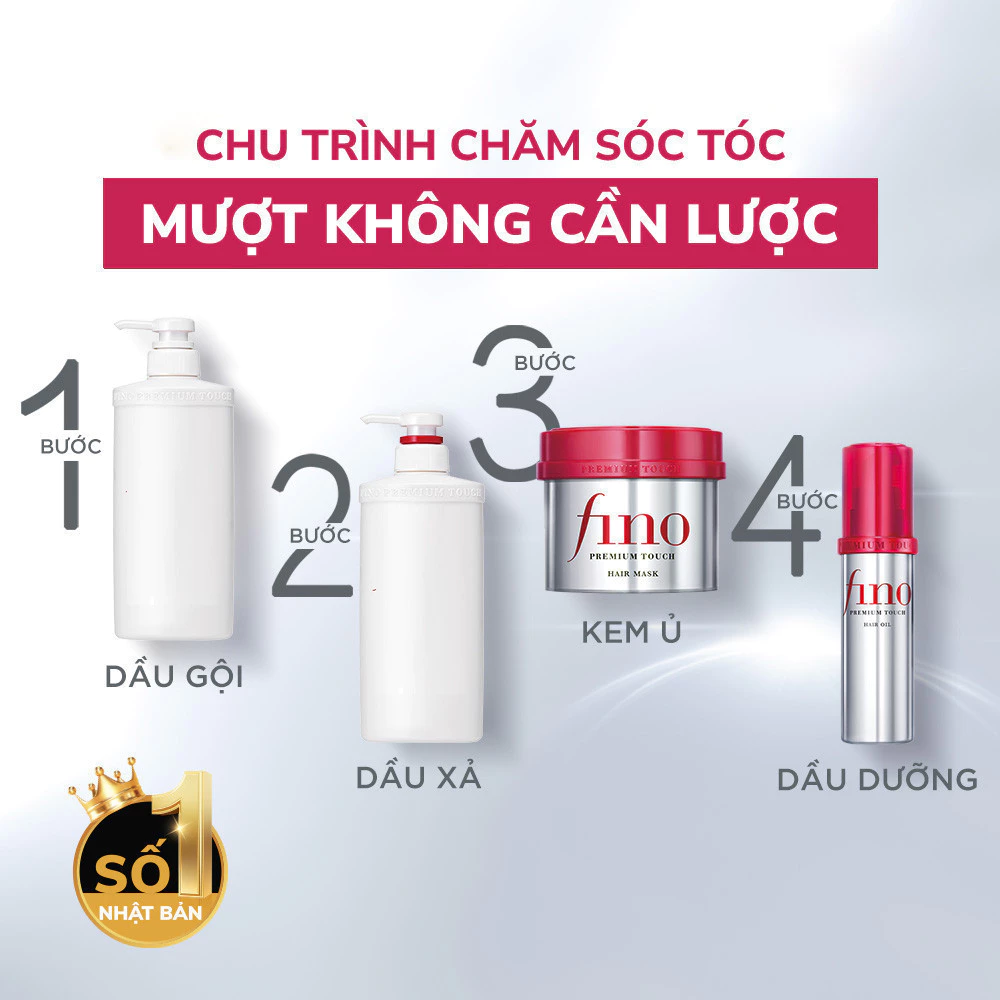 Dầu dưỡng tóc Fino Premium Touch cải thiện tóc hư tổn 70ml