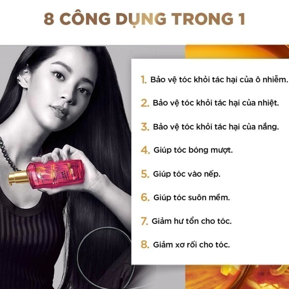 Dầu dưỡng tóc L’Oréal chiết xuất hoa hồng 100ml