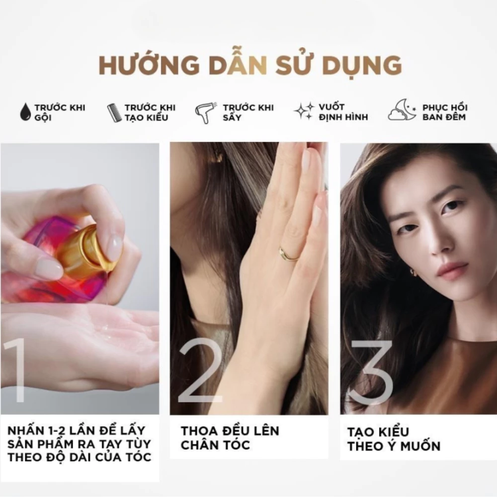 Dầu dưỡng tóc L’Oréal chiết xuất hoa hồng 100ml